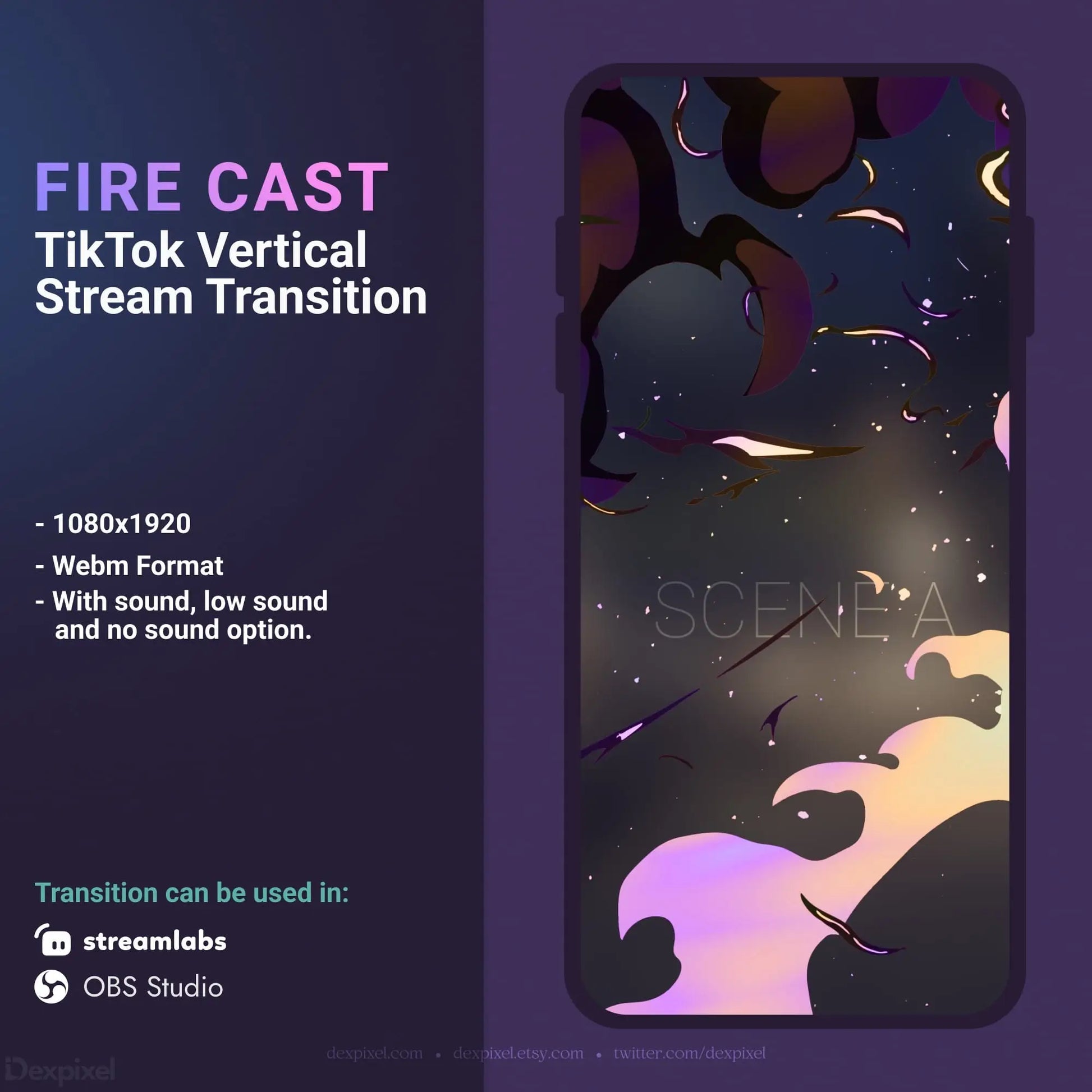 TikTok stream transition.
