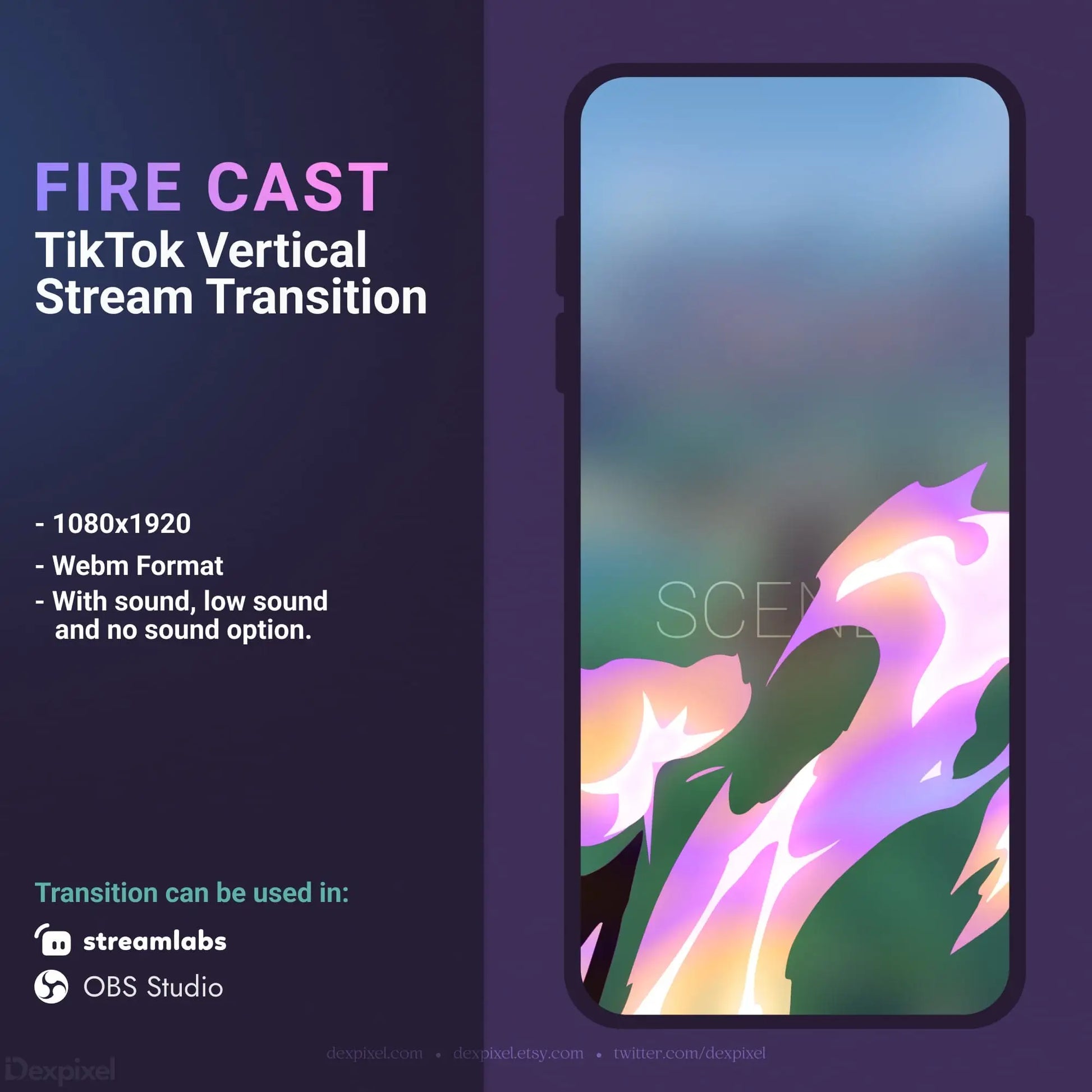 TikTok stream transition advertisement.