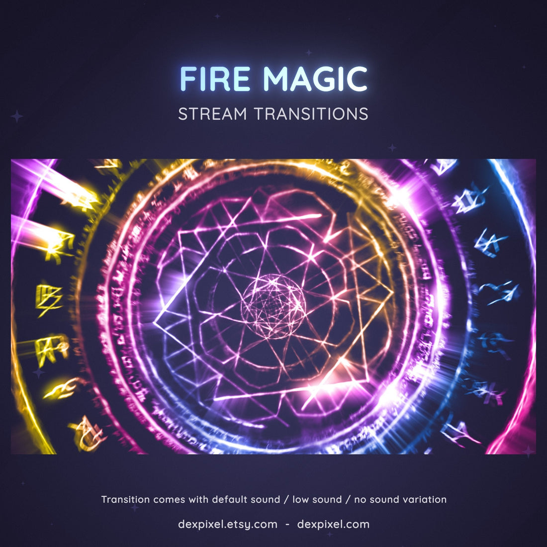 rainbow fire seal magic stream transition
