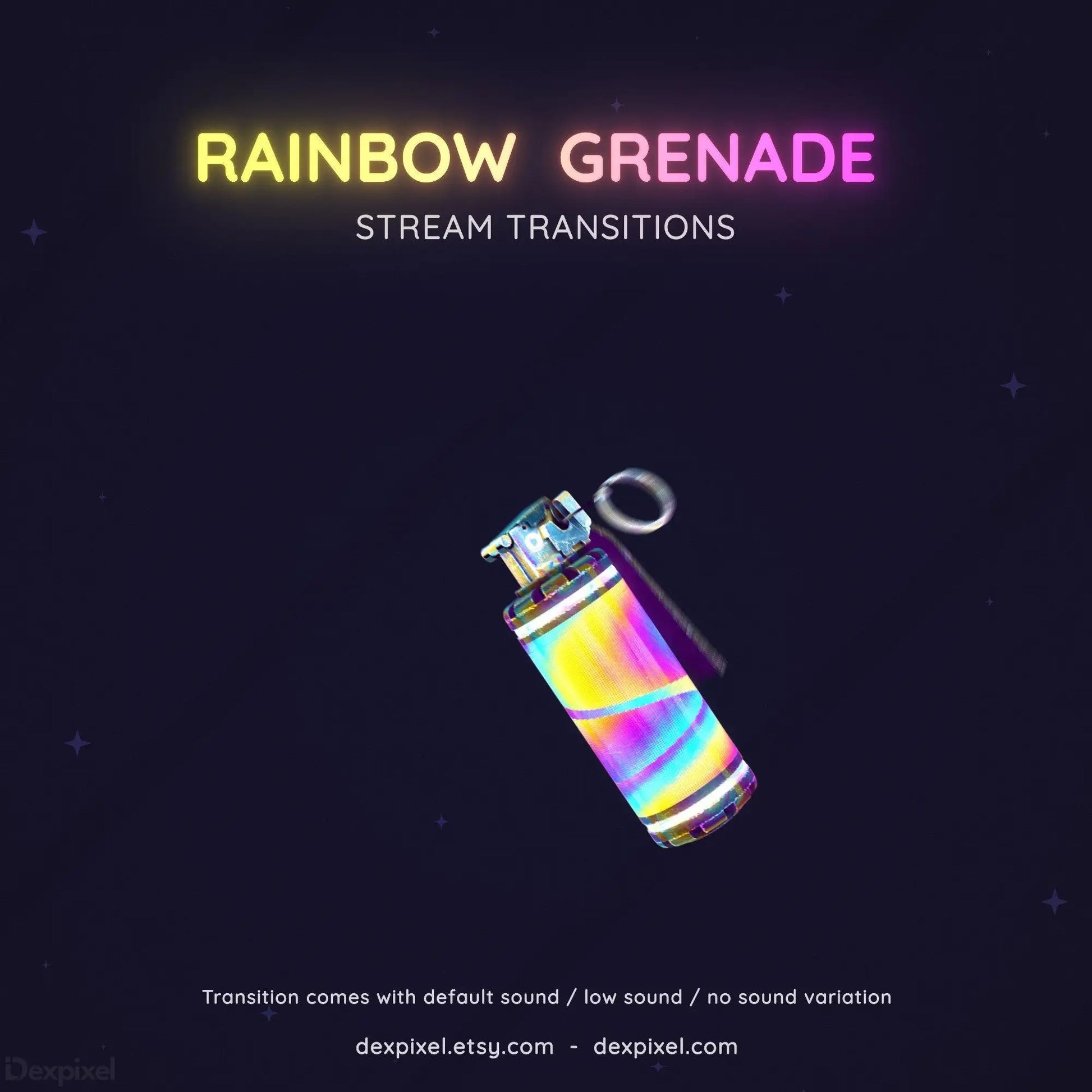 rainbow grenade animated transition vtuber
