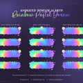 Rainbow Pastel Dream Alerts showcasing rainbow gradient stream with pastel sparkle effects