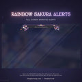 rainbow sakura twitch alert full screen
