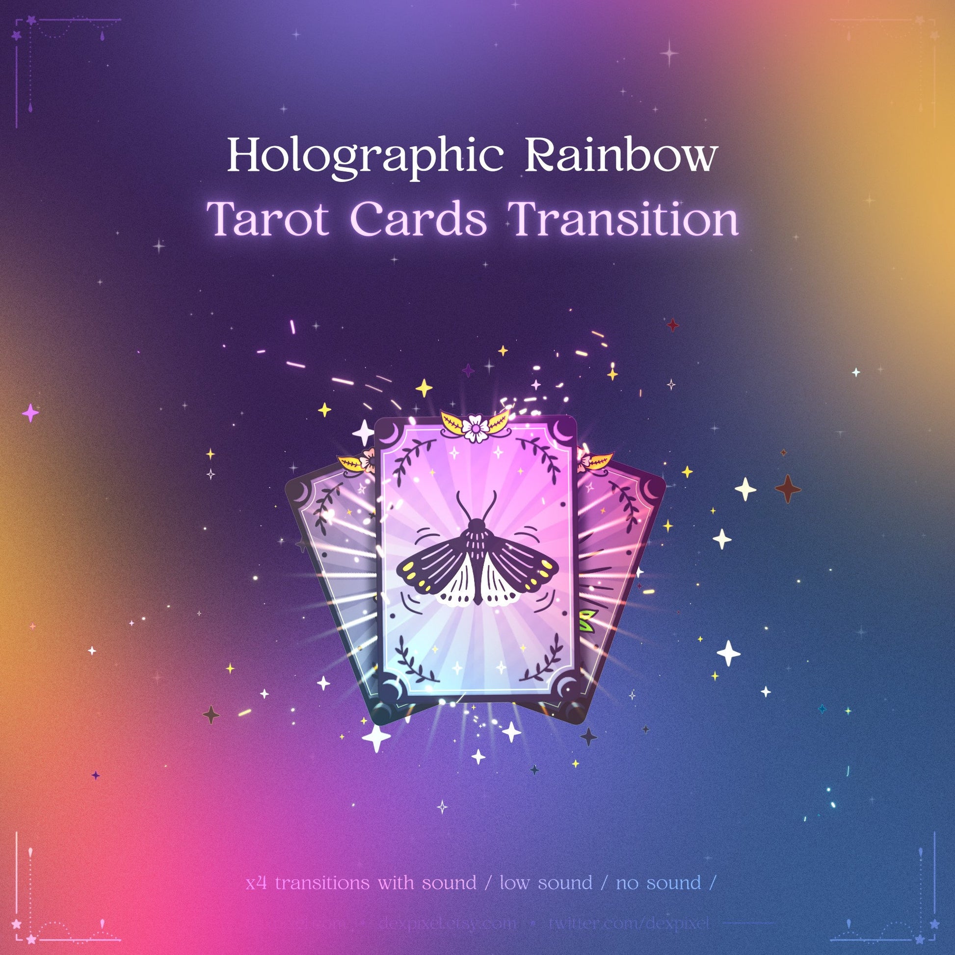 rainbow tarot holographic stream transitions