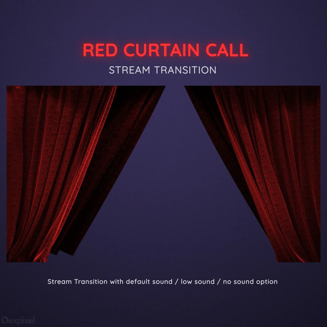 crimson red curtain stream transition
