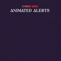 Cyber grid animated alerts.