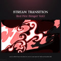 Red fire stinger stream transition.
