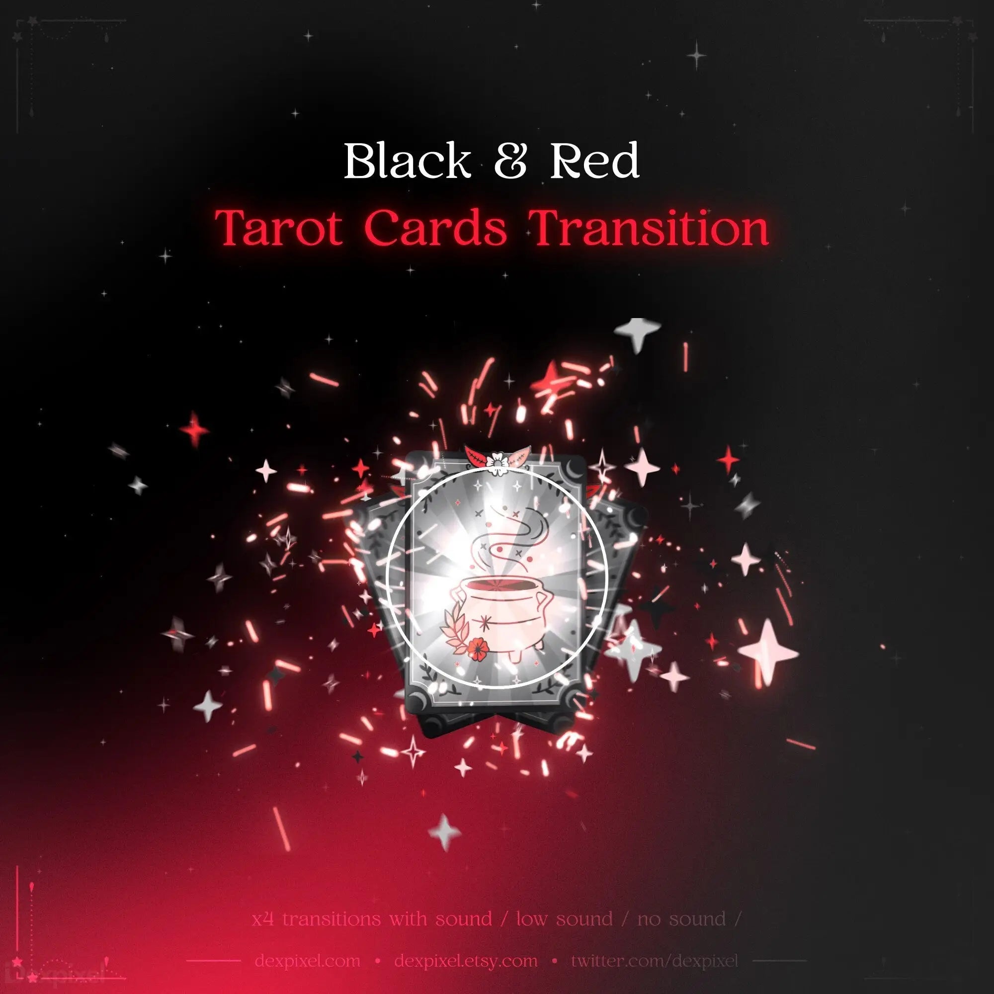 witchy celestial tarot animated transitions