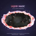 red liquid stars magic stream transition
