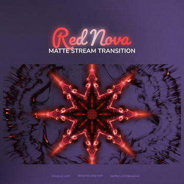 Red Black Nova Stream Matte Transition | OBS Stinger