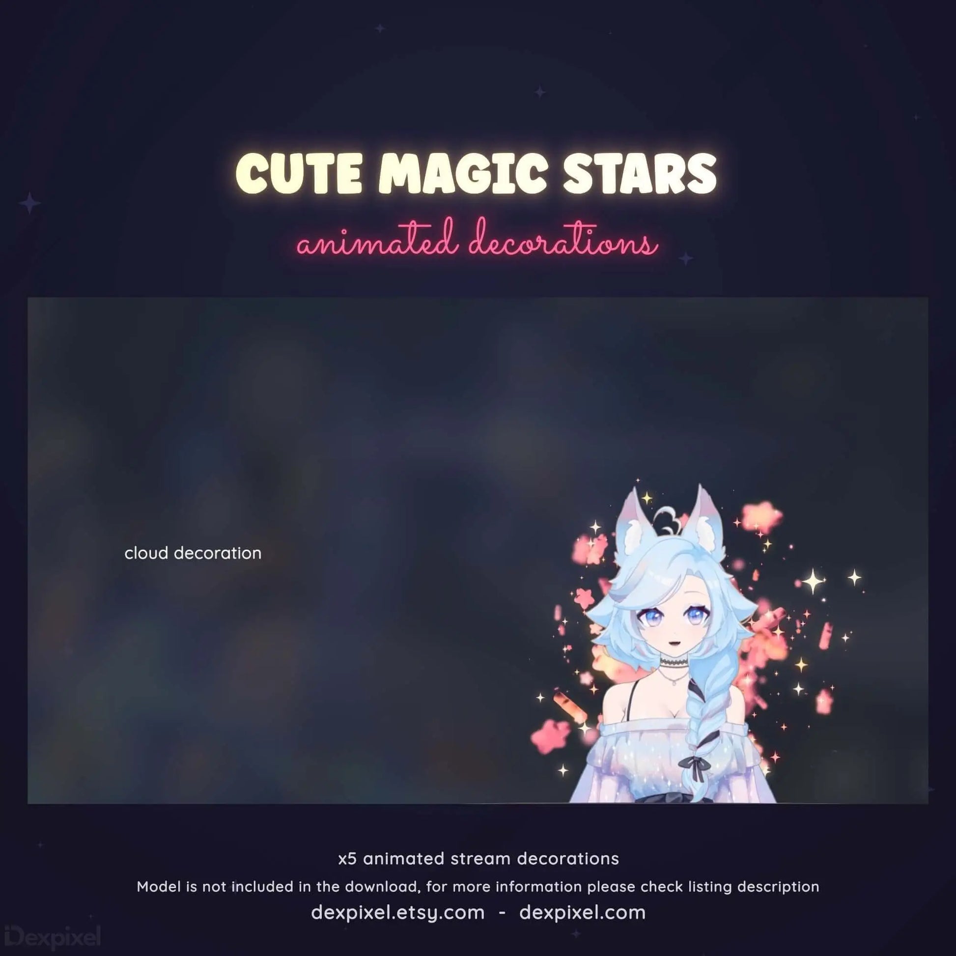 Starry Stream Aesthetic | Animated Particles for Twitch