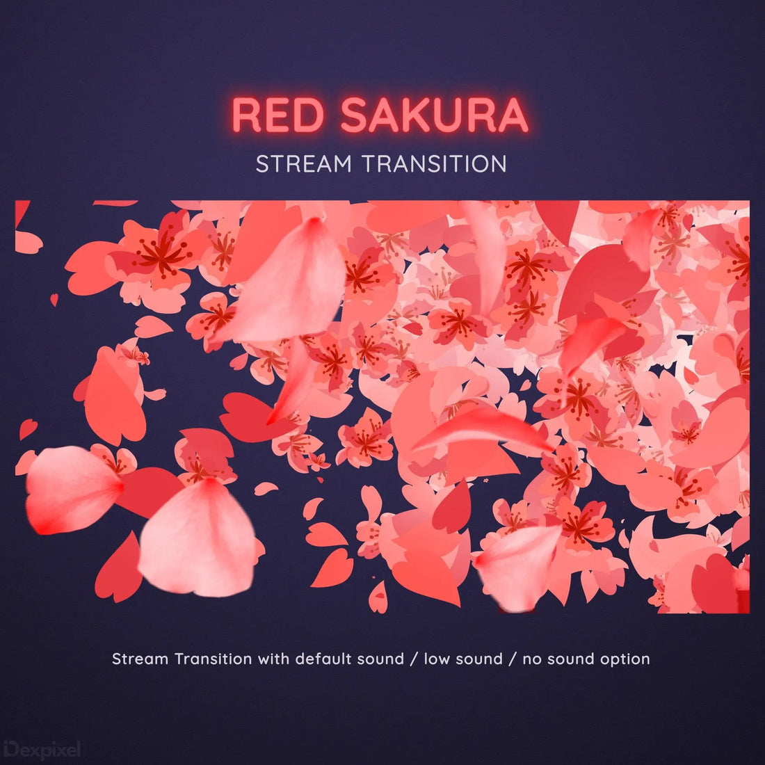 red sakura stream transition