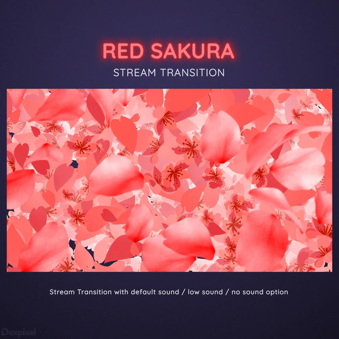 red sakura stream transition