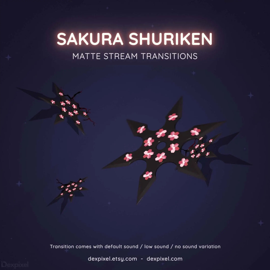 shuriken cherry blossom stream transition
