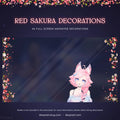 sakura cherry blossom vtuber decoration elements
