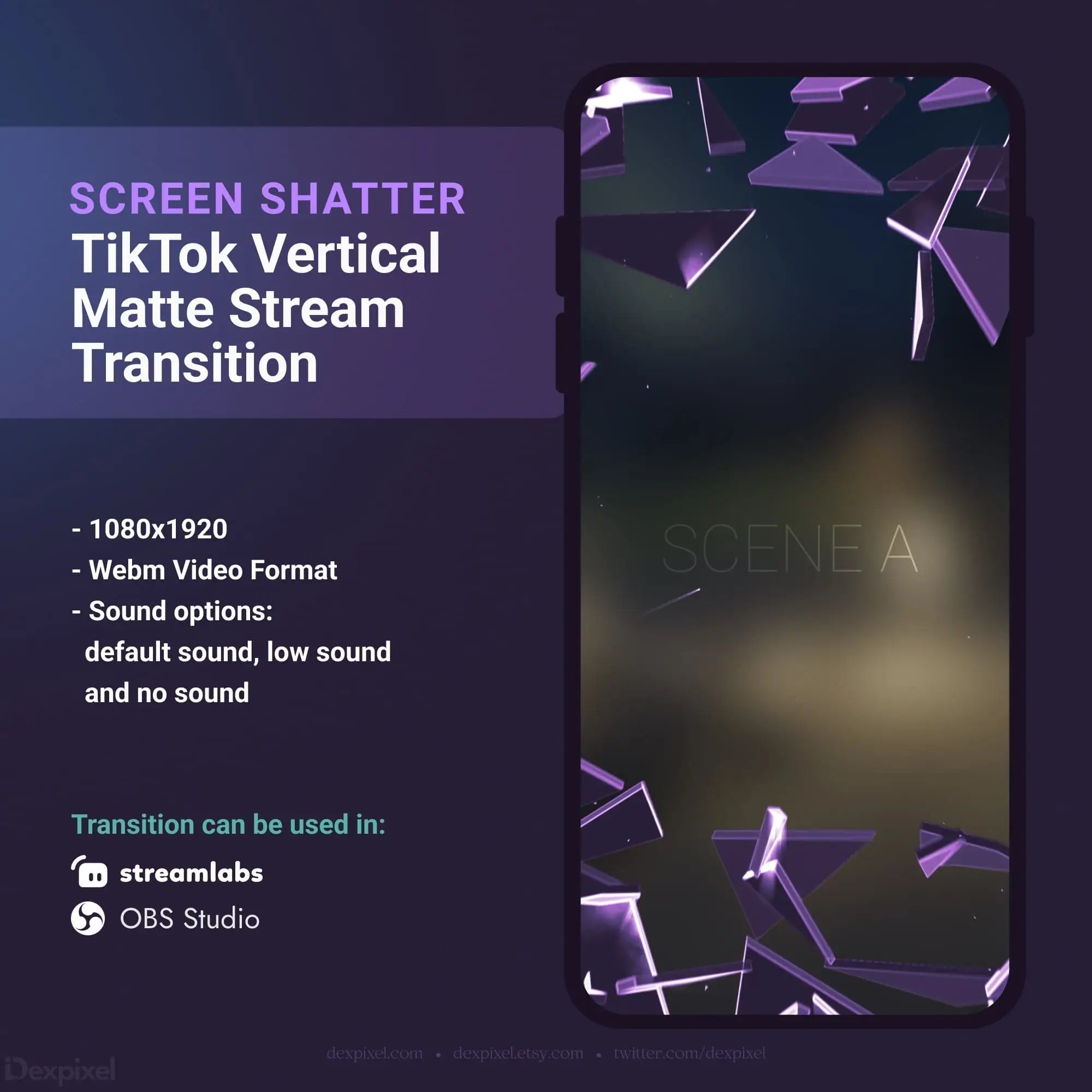 TikTok vertical stream transition.