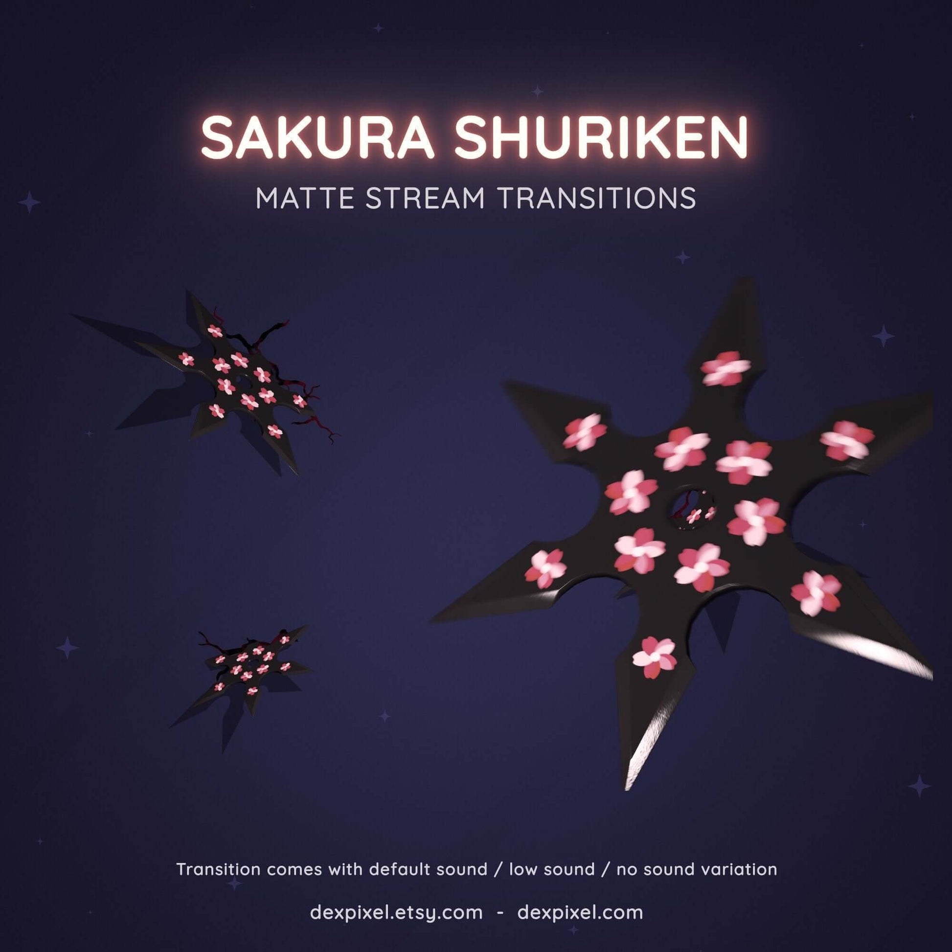 shuriken cherry blossom stream transition
