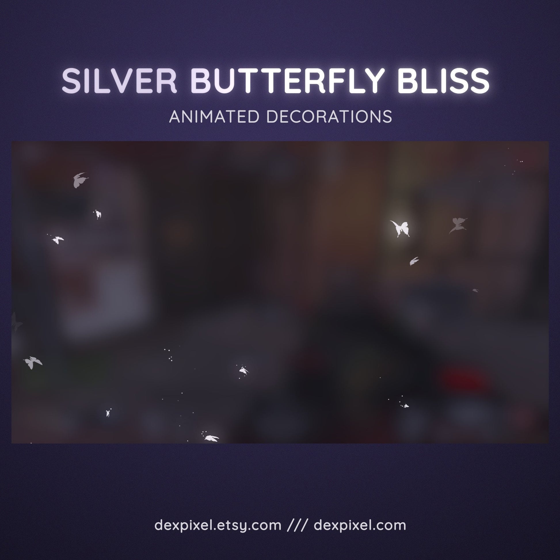 silver butterfly vtuber aesthetic