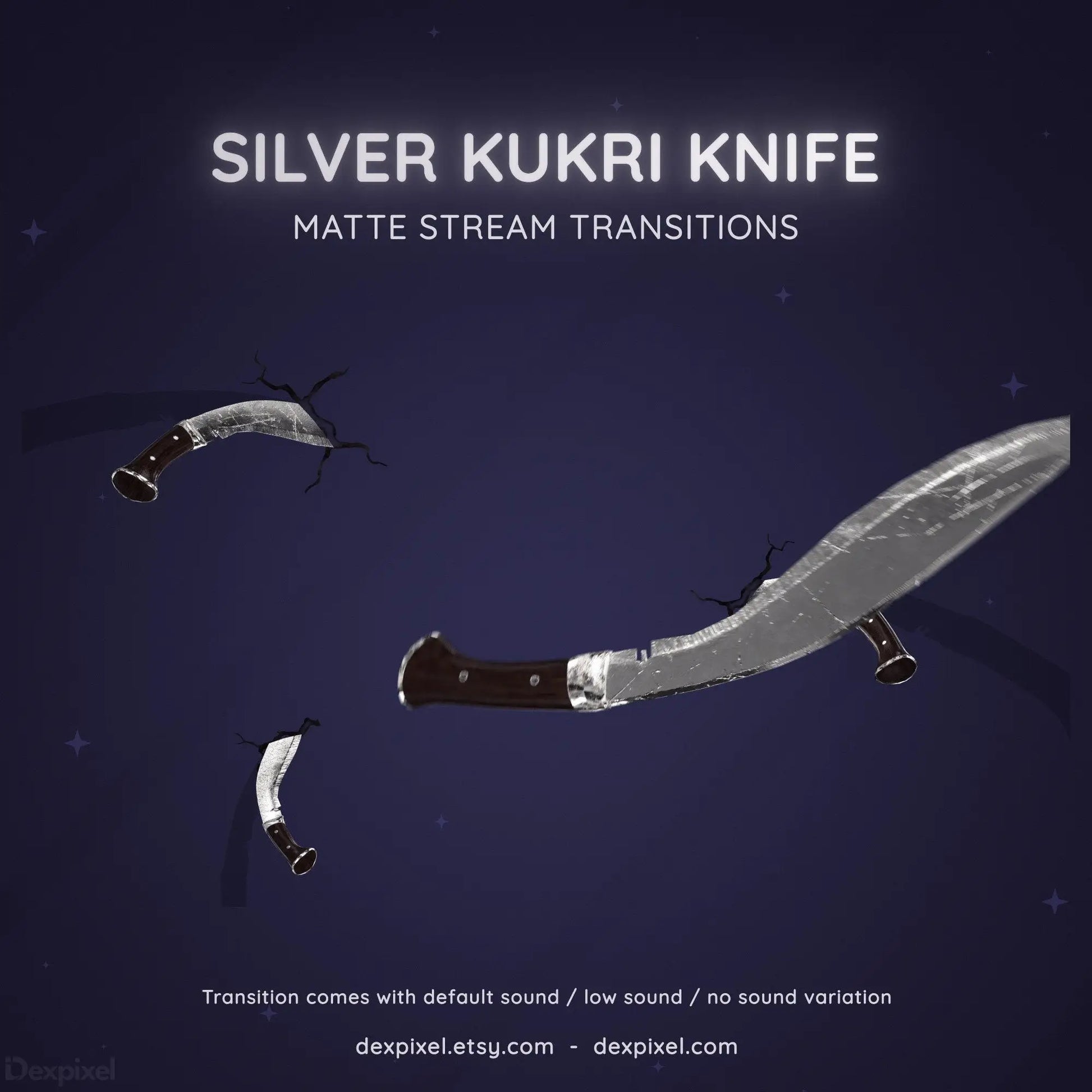 twitch vtuber stinger transition knife
