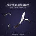 silver kukri knife stinger stream transition
