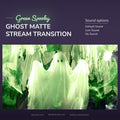 A green, spooky ghost matte stream transition.