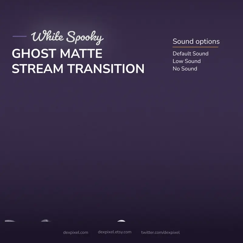 A digital stream transition with sound options.