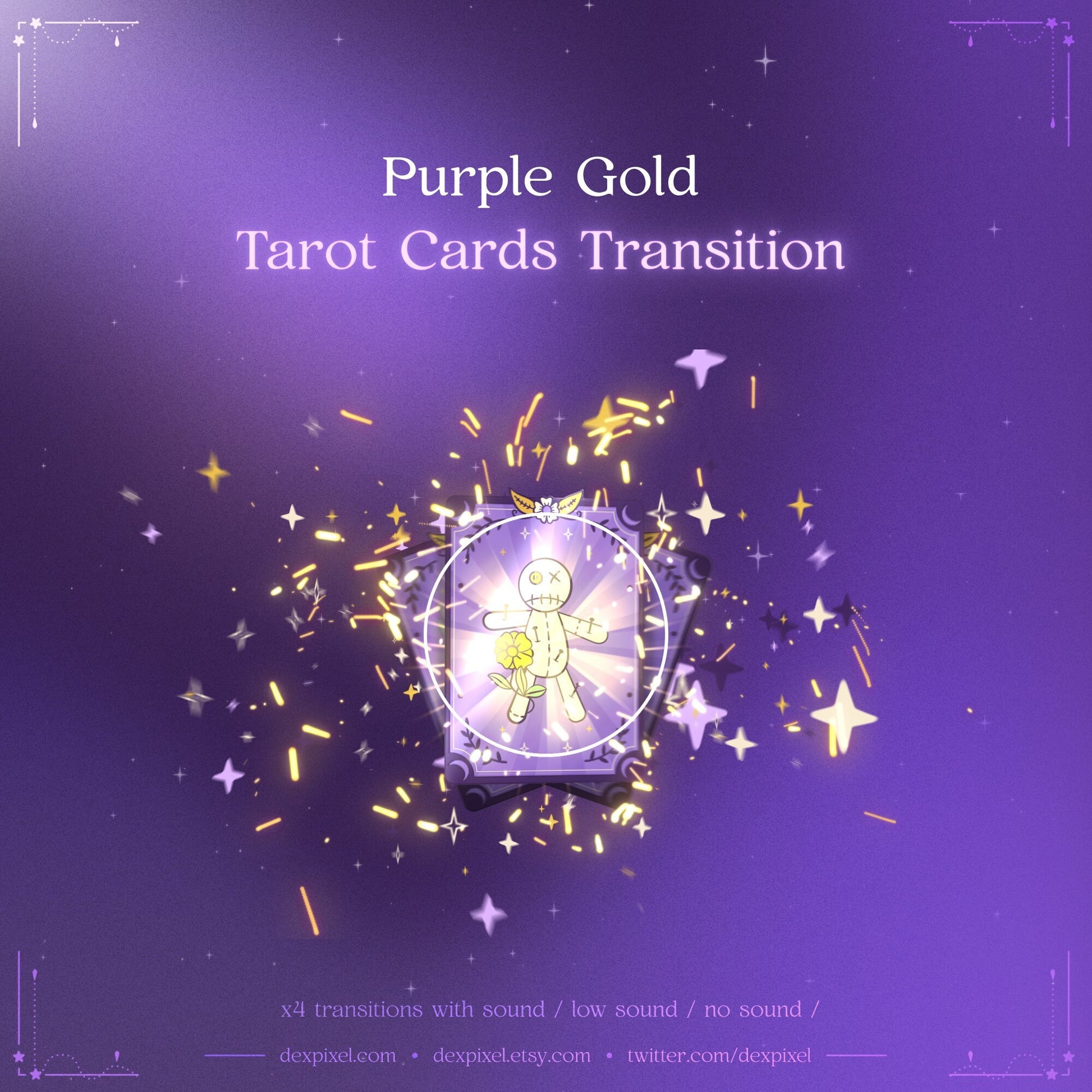 tarot cards animated stream transitions vtuber