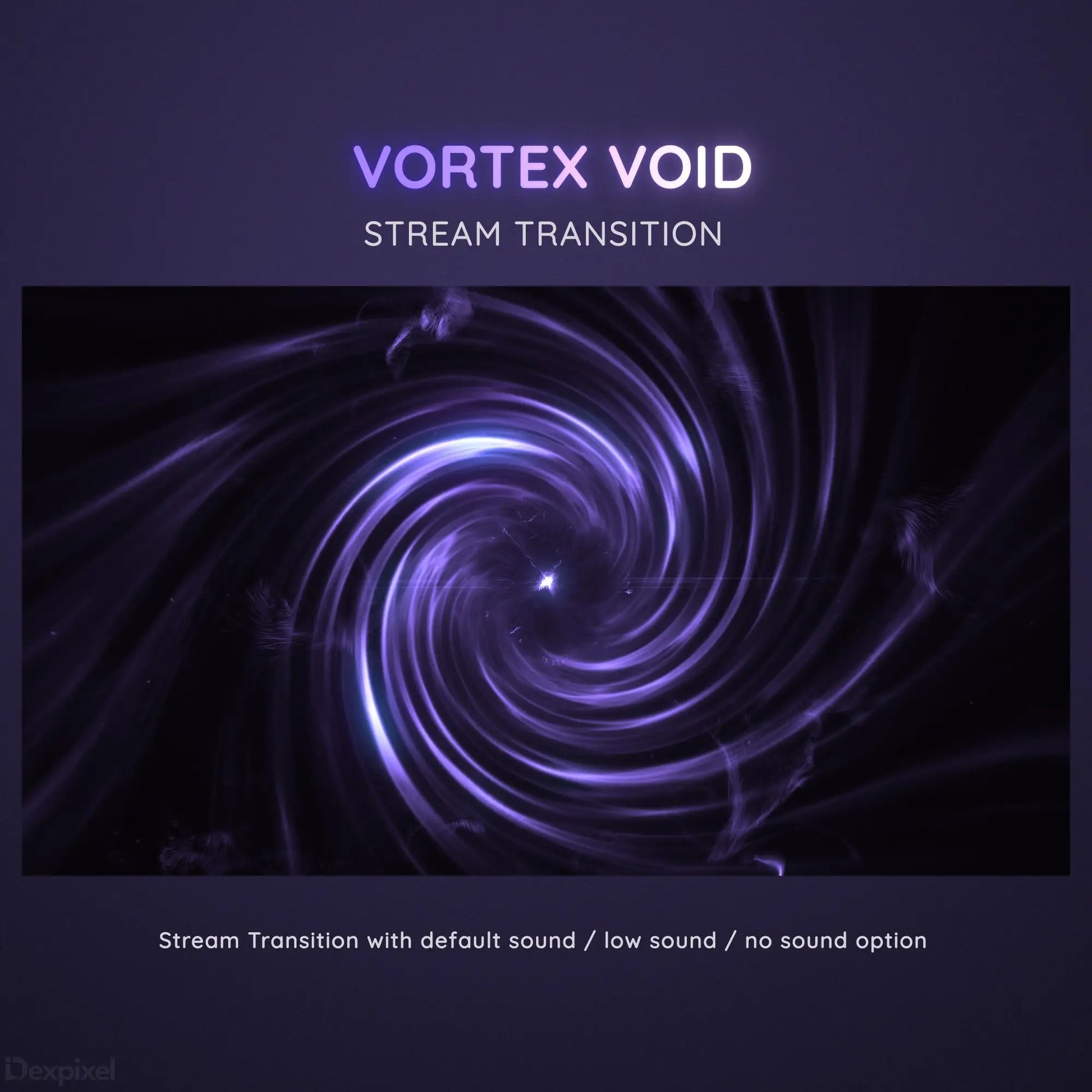 Purple spiral vortex with glowing swirling energy effects.