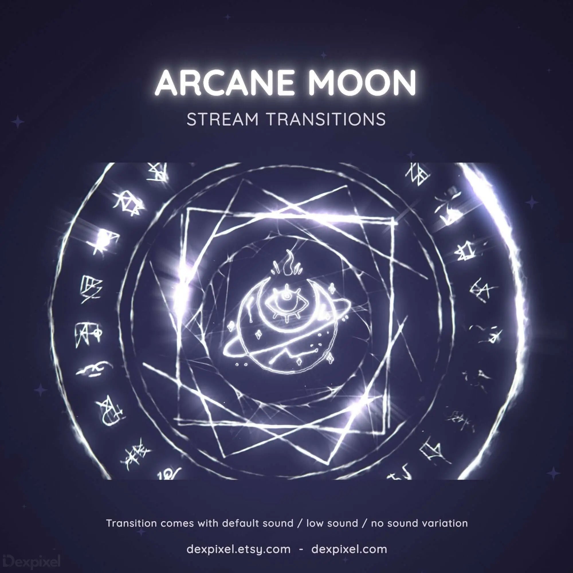 Glowing mystical circular design with arcane symbols and geometric patterns arranged around a central planetary motif.