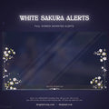 white sakura floral animated alerts for twitch vtuber
