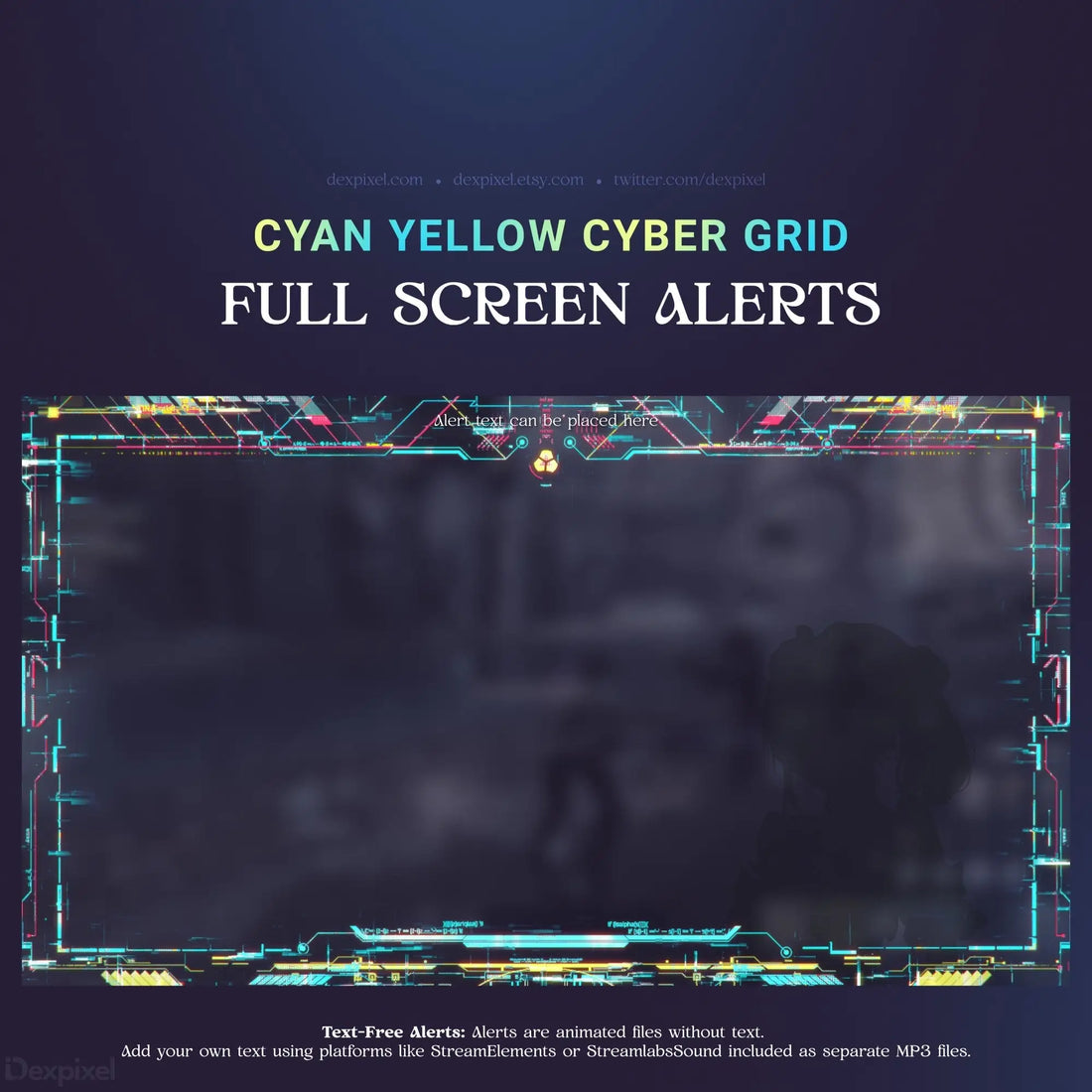 Cyber grid full screen alerts.