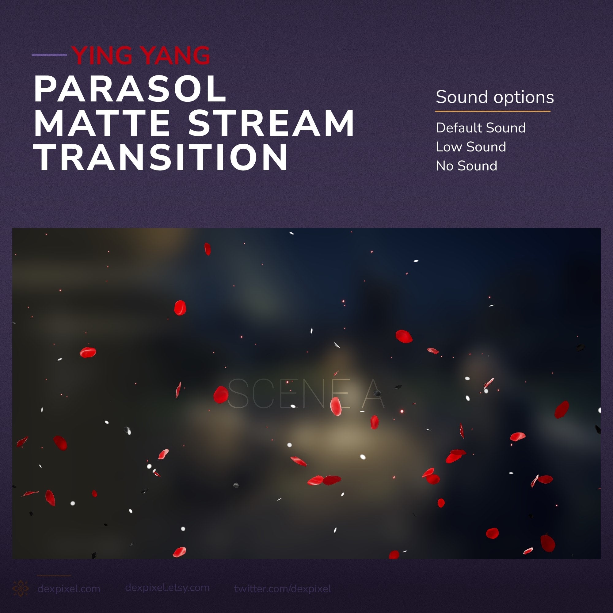 Parasol matte stream transition.