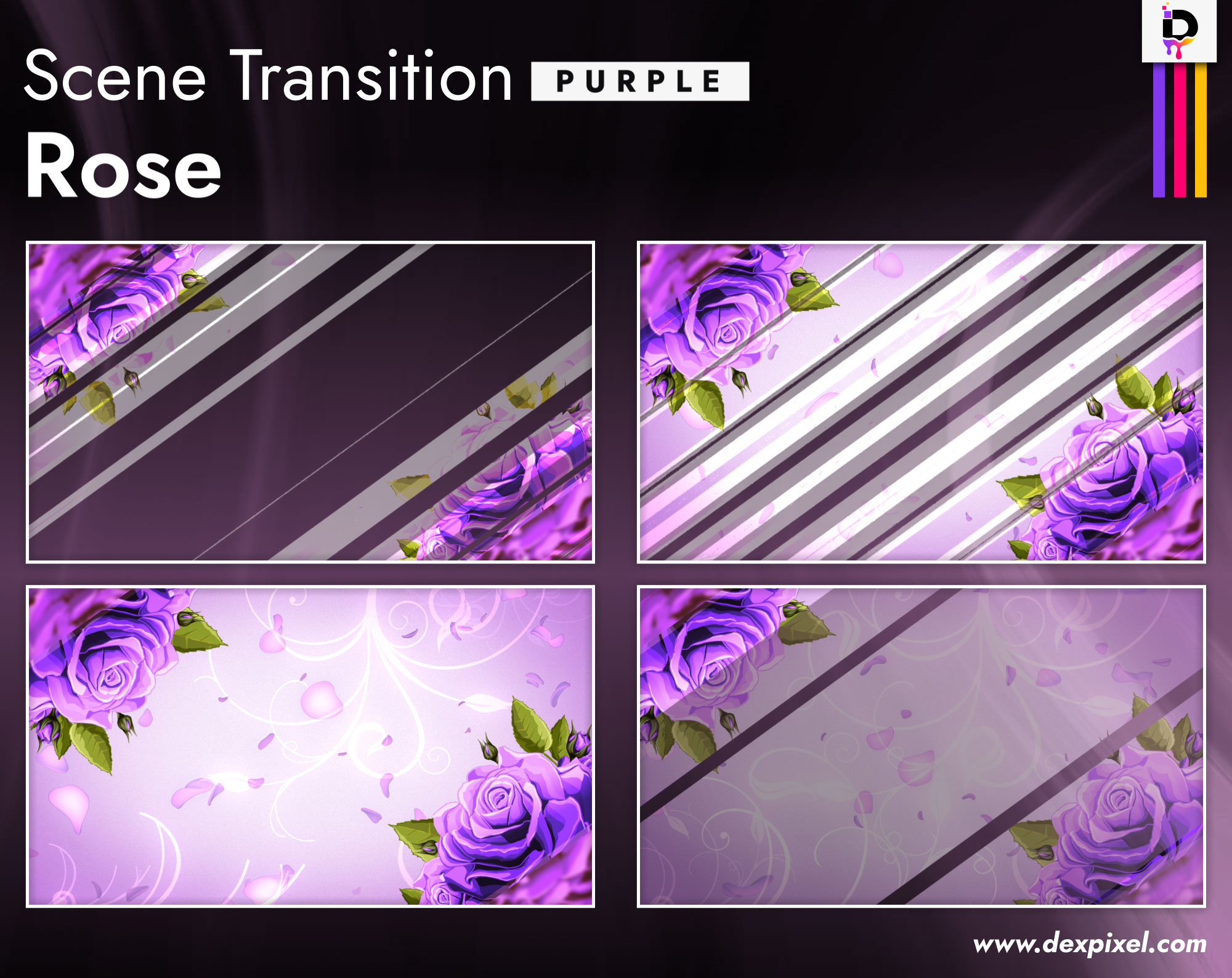 Scene Transition Dexpixel Thumbnail Rose Purple