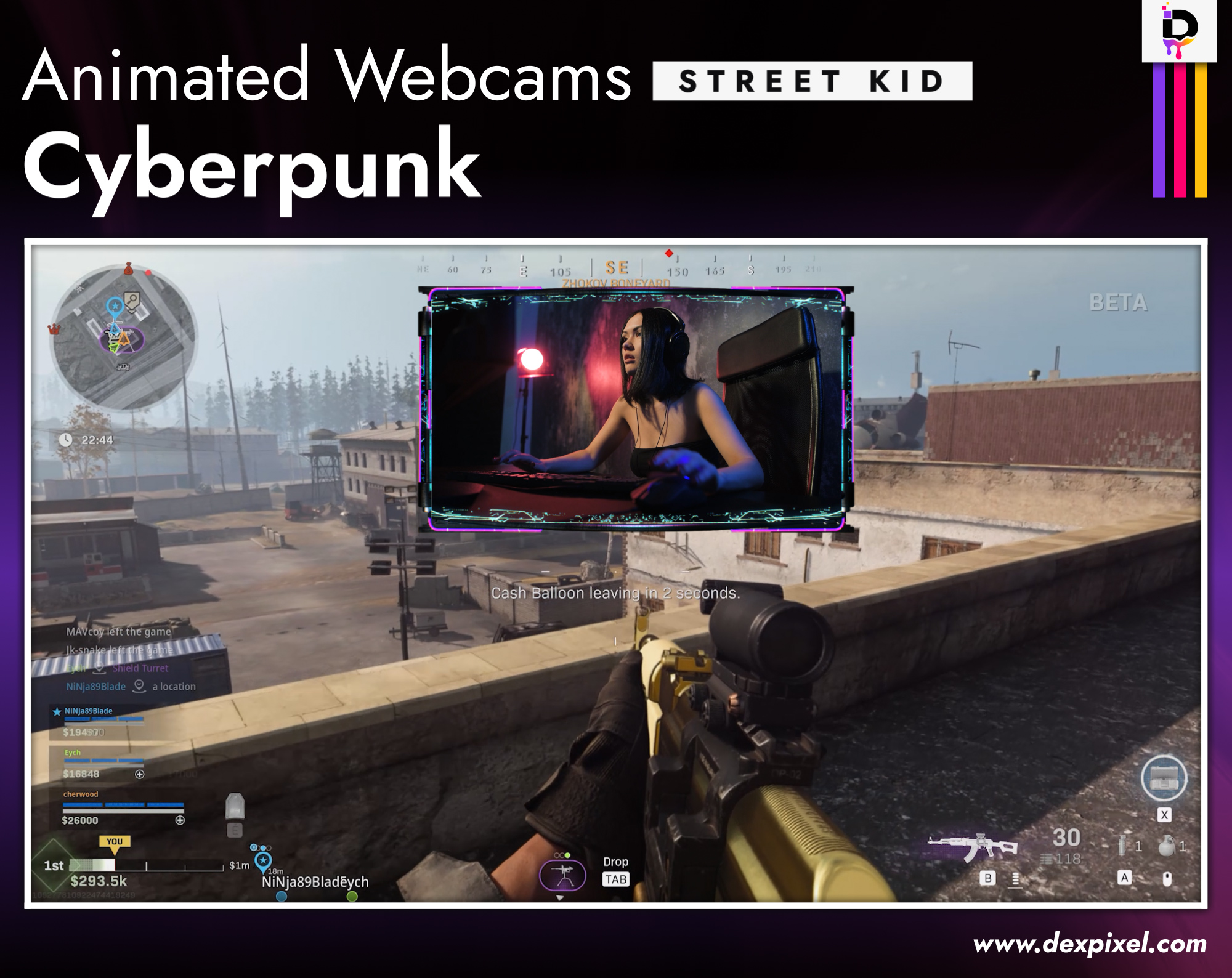 Animated Webcams Dexpixel Cyberpunk Street Kid