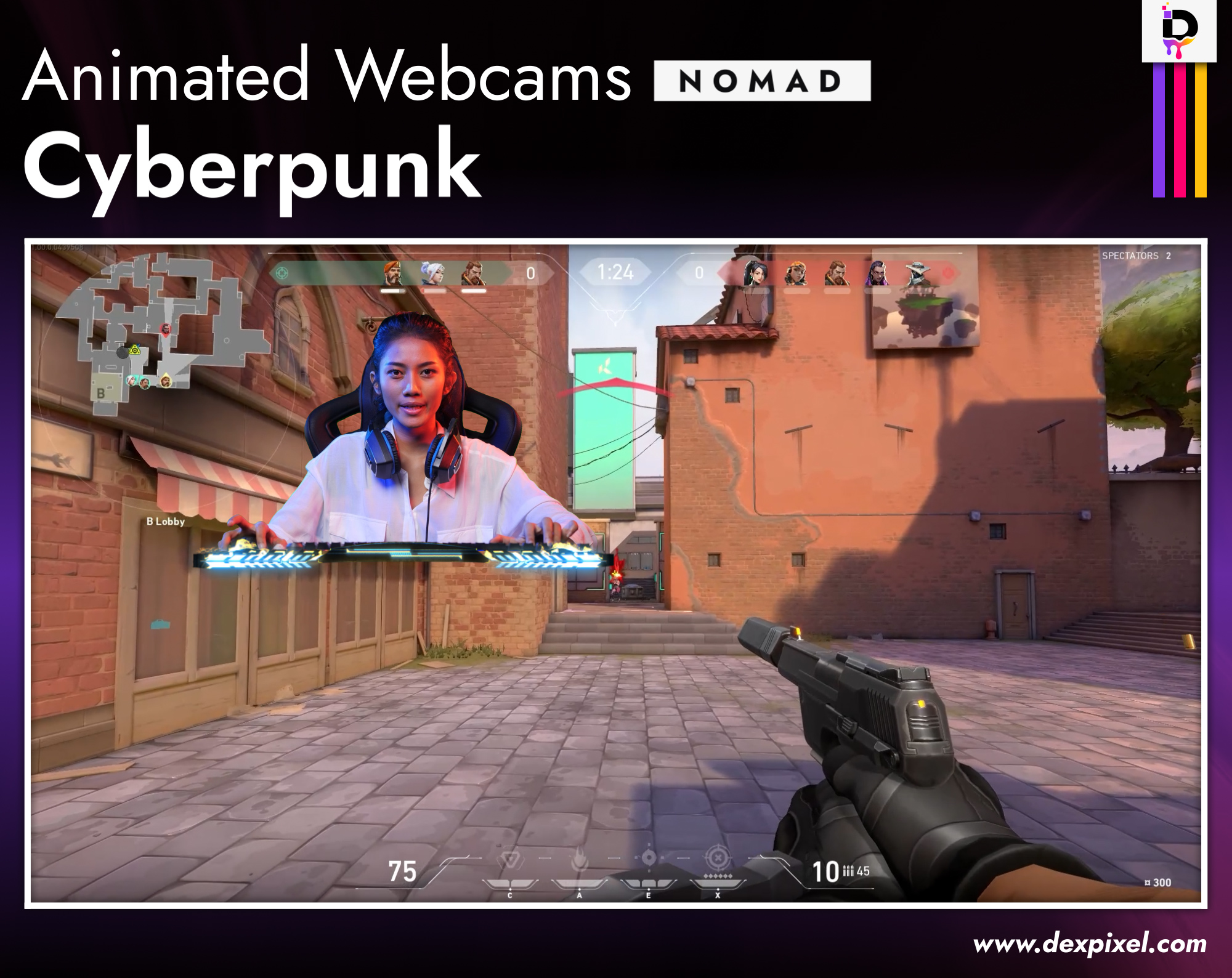 Animated Webcams Dexpixel Cyberpunk Nomad