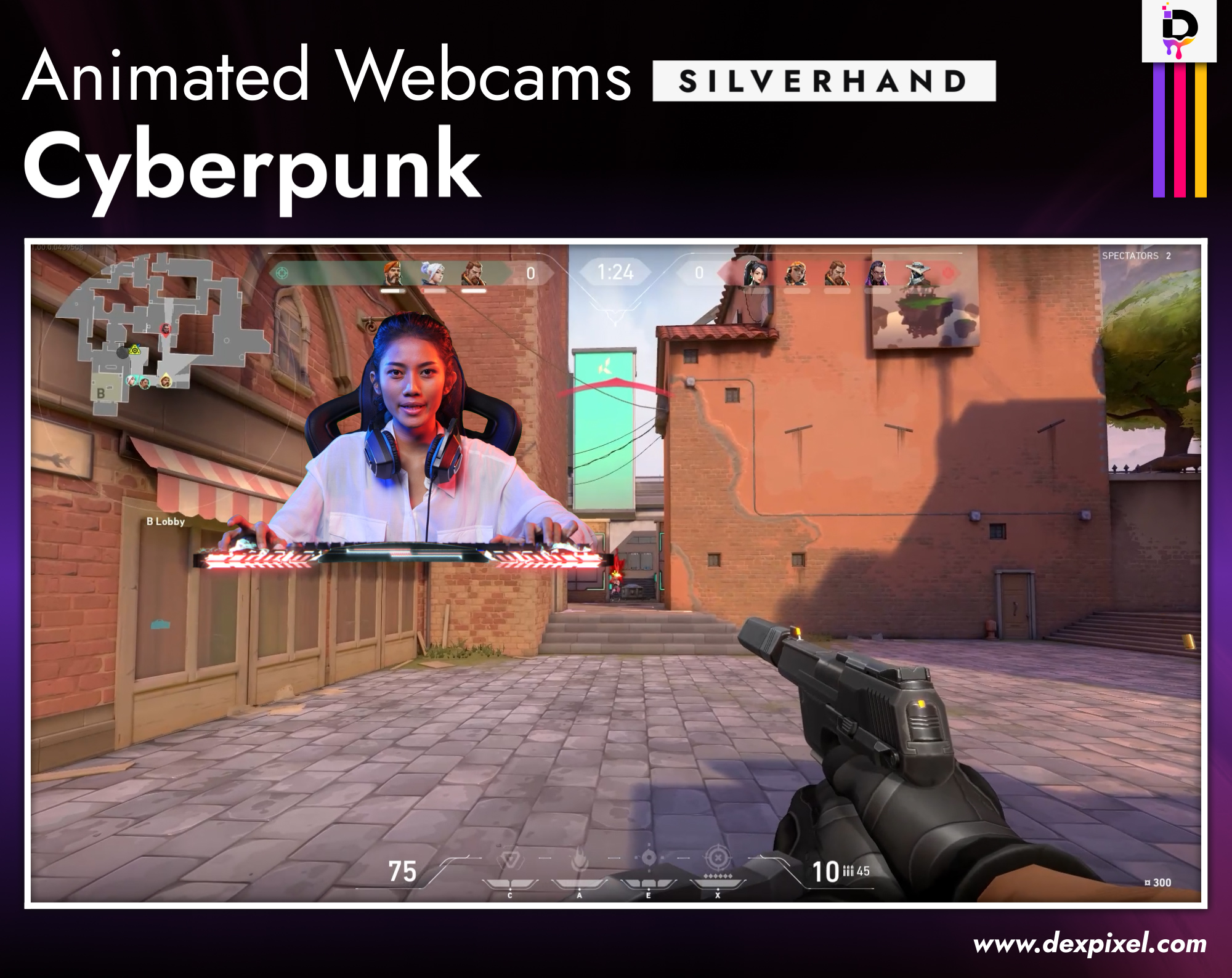 Animated Webcams Dexpixel Cyberpunk Silverhand