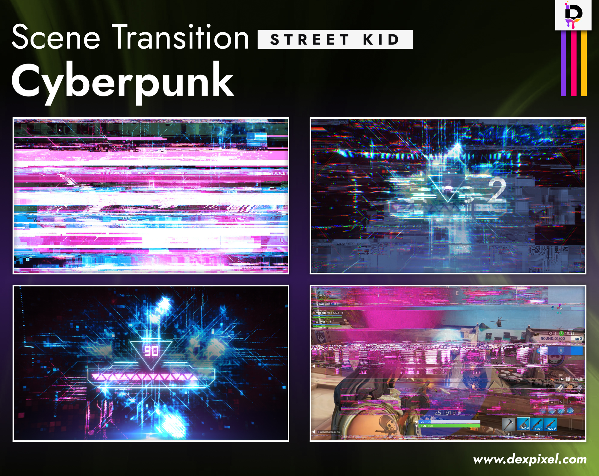 Scene Transition Dexpixel Cyberpunk Street Kid