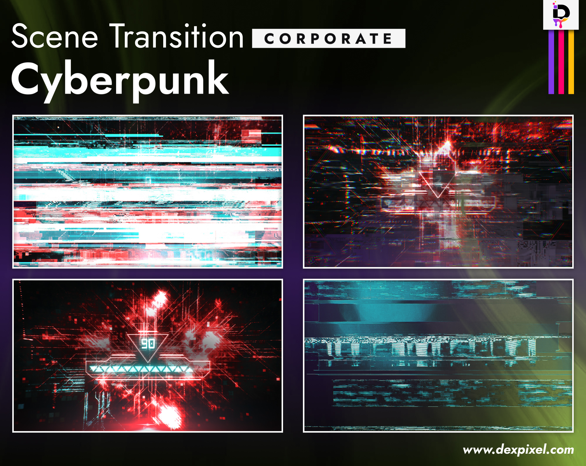 Scene Transition Dexpixel Thumbnail Cyberpunk Corporate