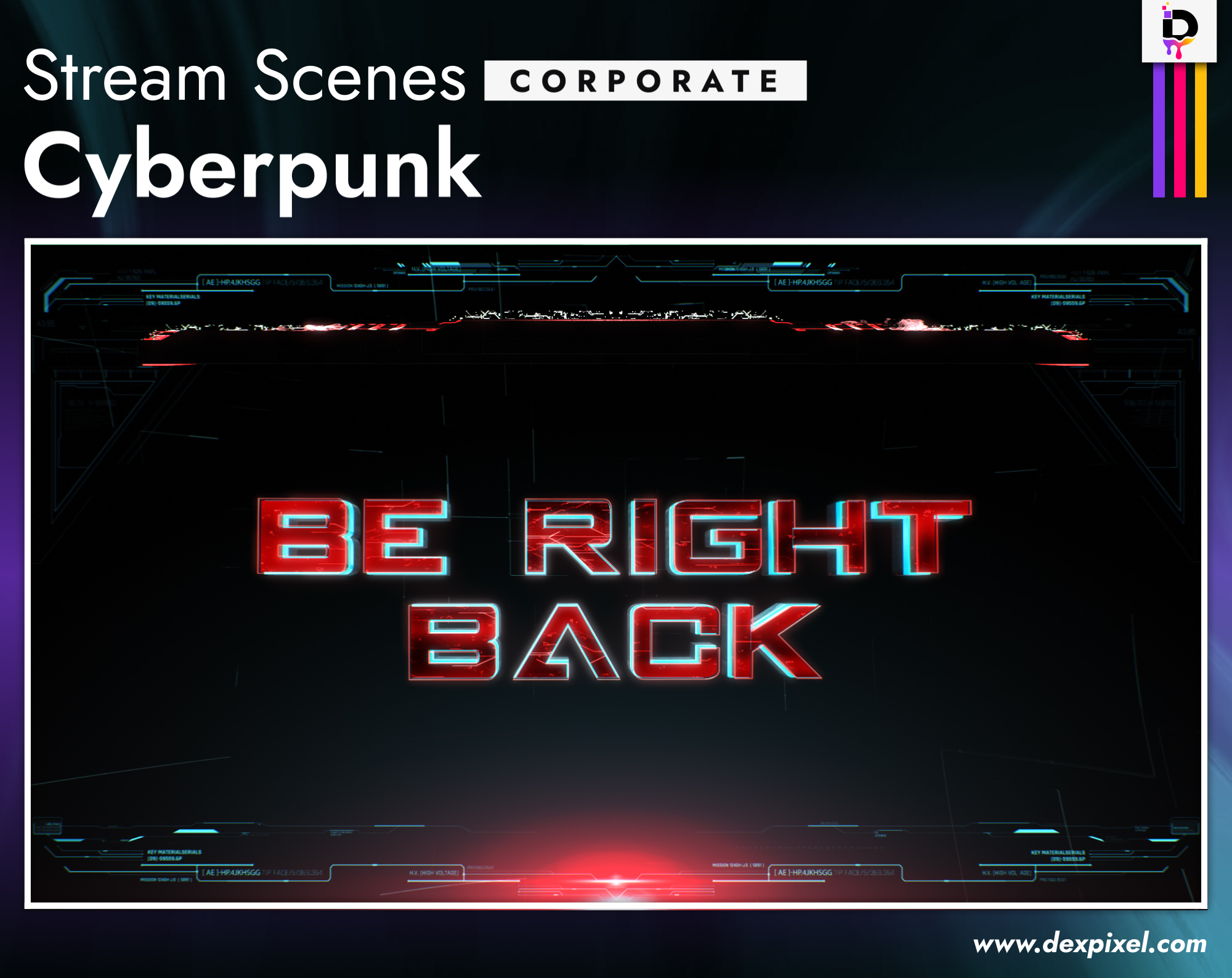 Stream Scenes Dexpixel Cyberpunk Corporate