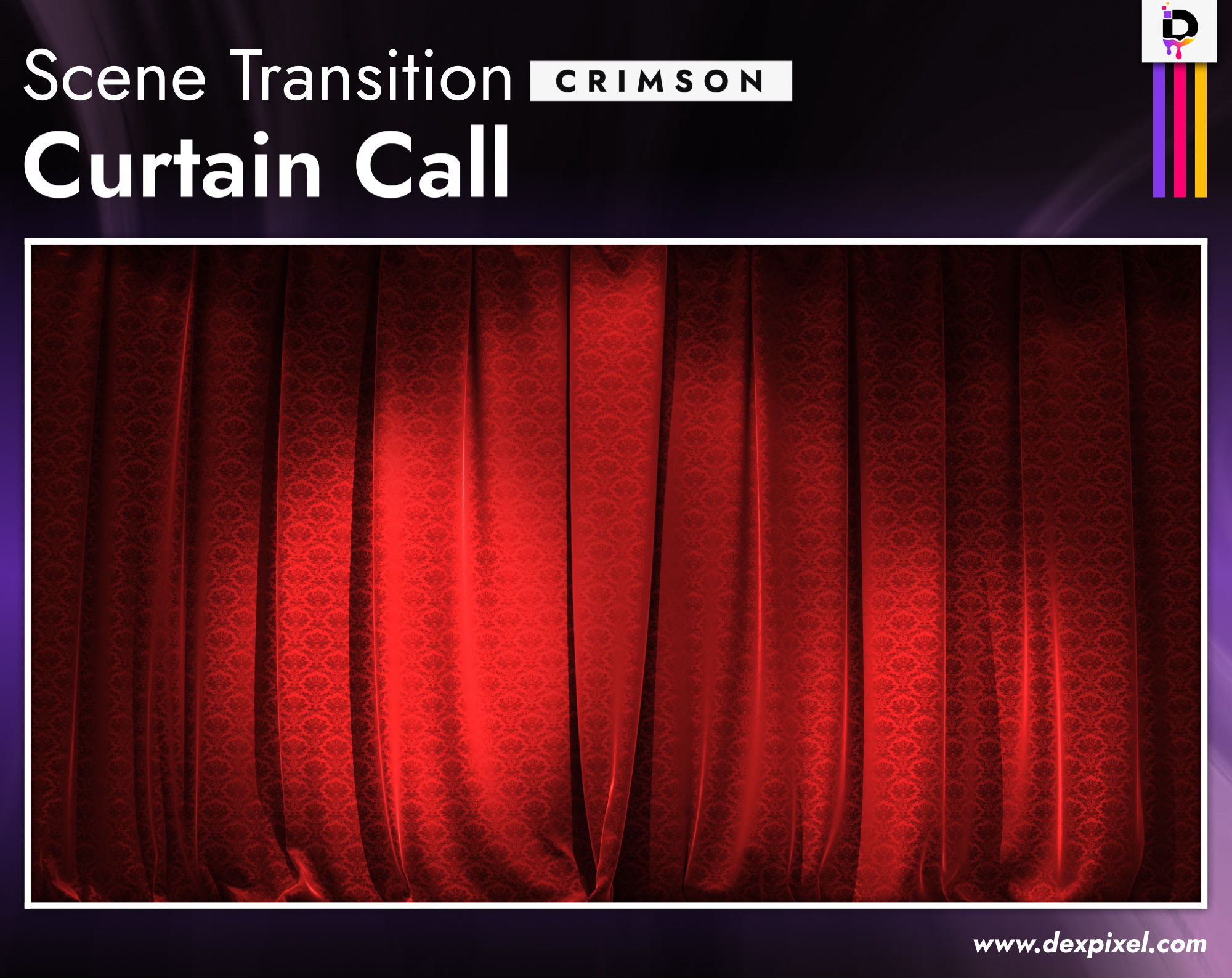 Scene Transition Dexpixel Curtain Call Crimson