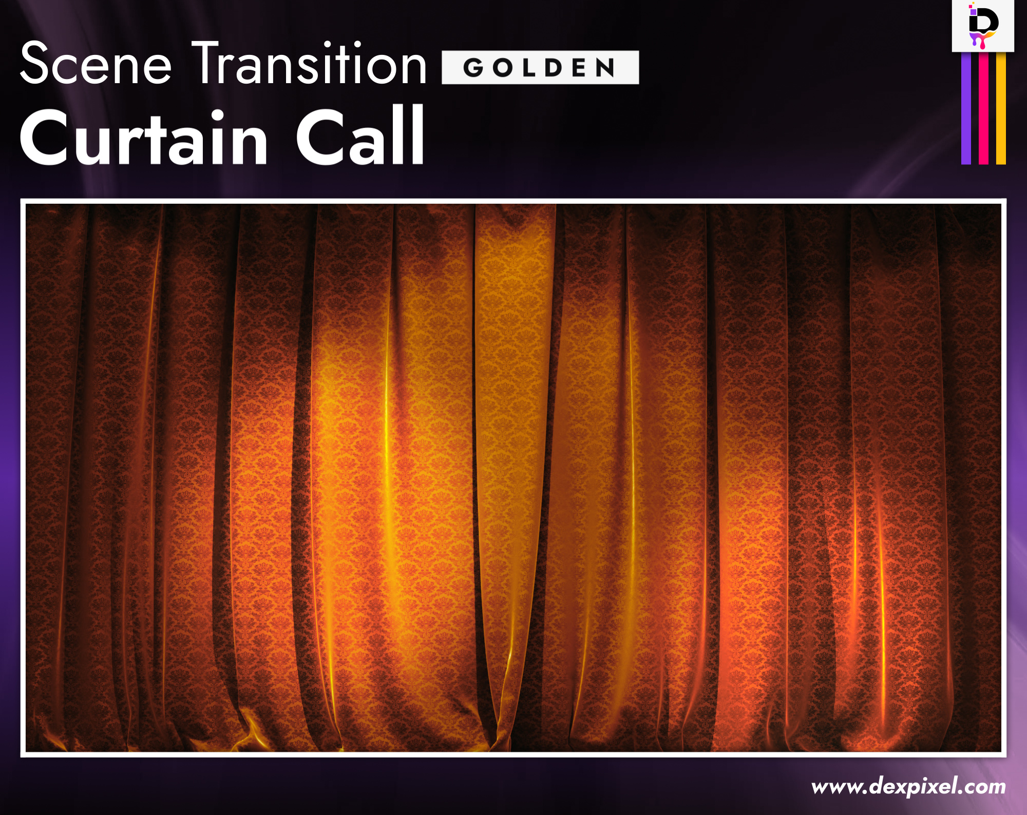 Scene Transition Dexpixel Curtain Call Golden