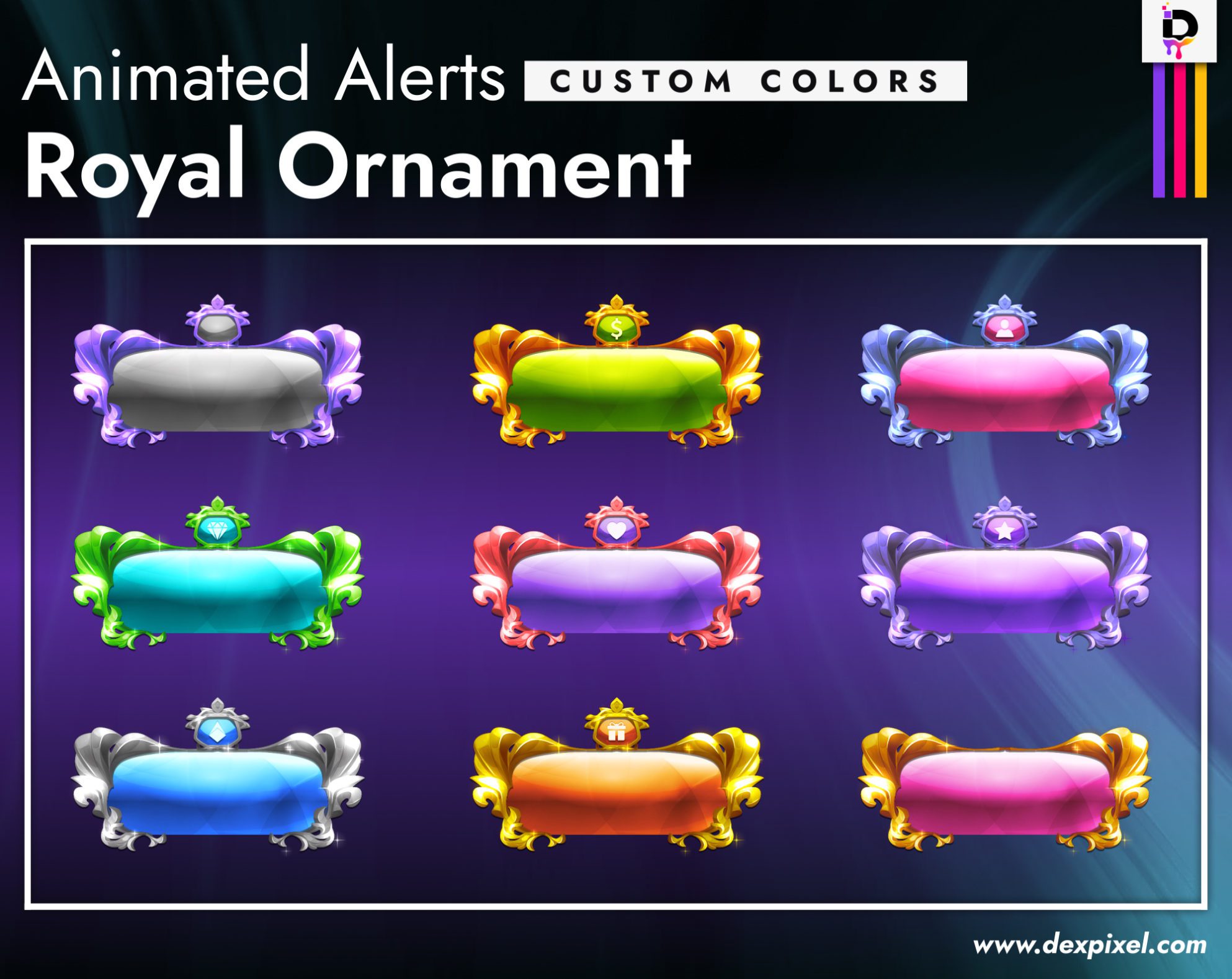 Animated Alerts DexPixel Royal Ornament Custom