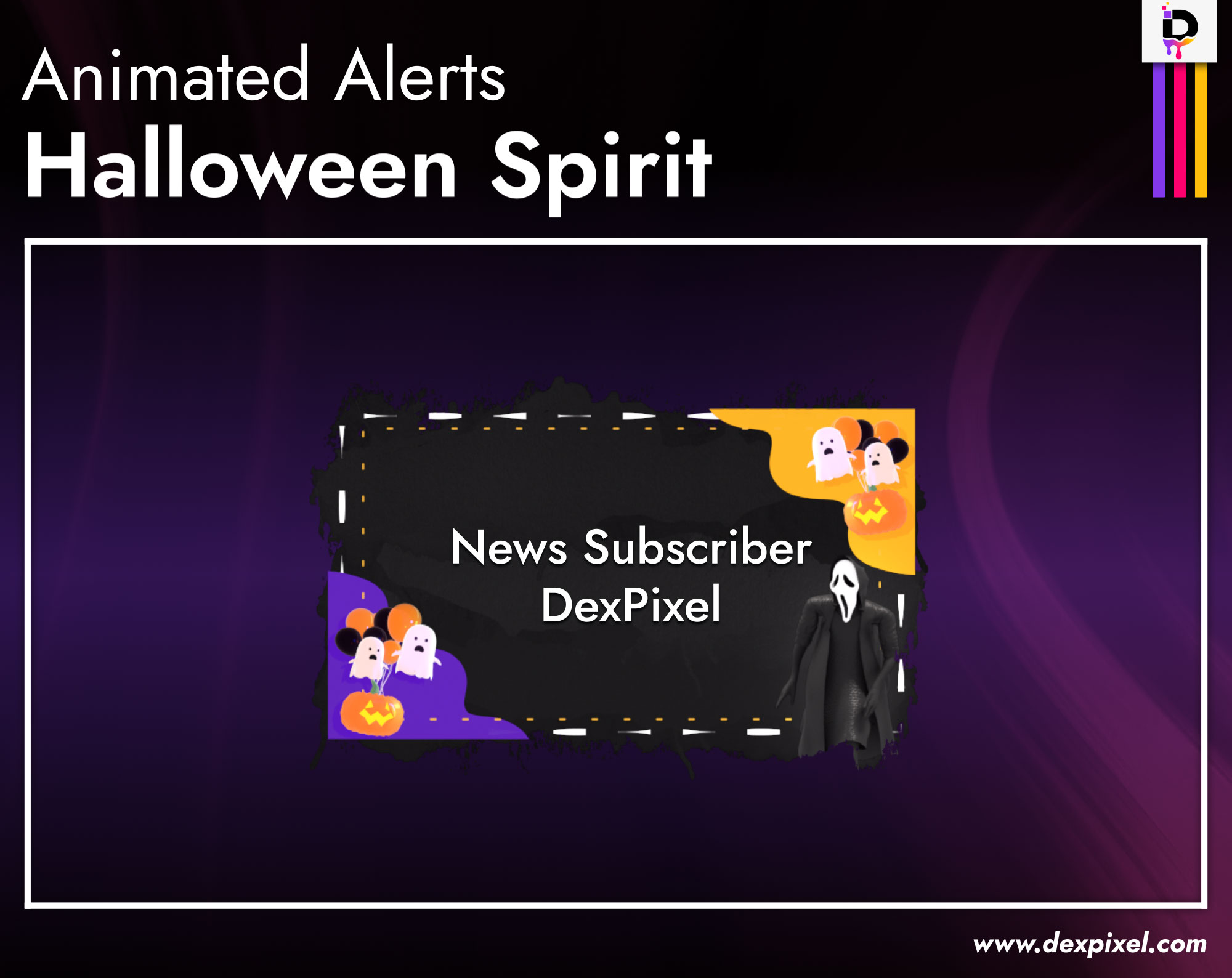 Animated Alerts Dexpixel Halloween Spirit