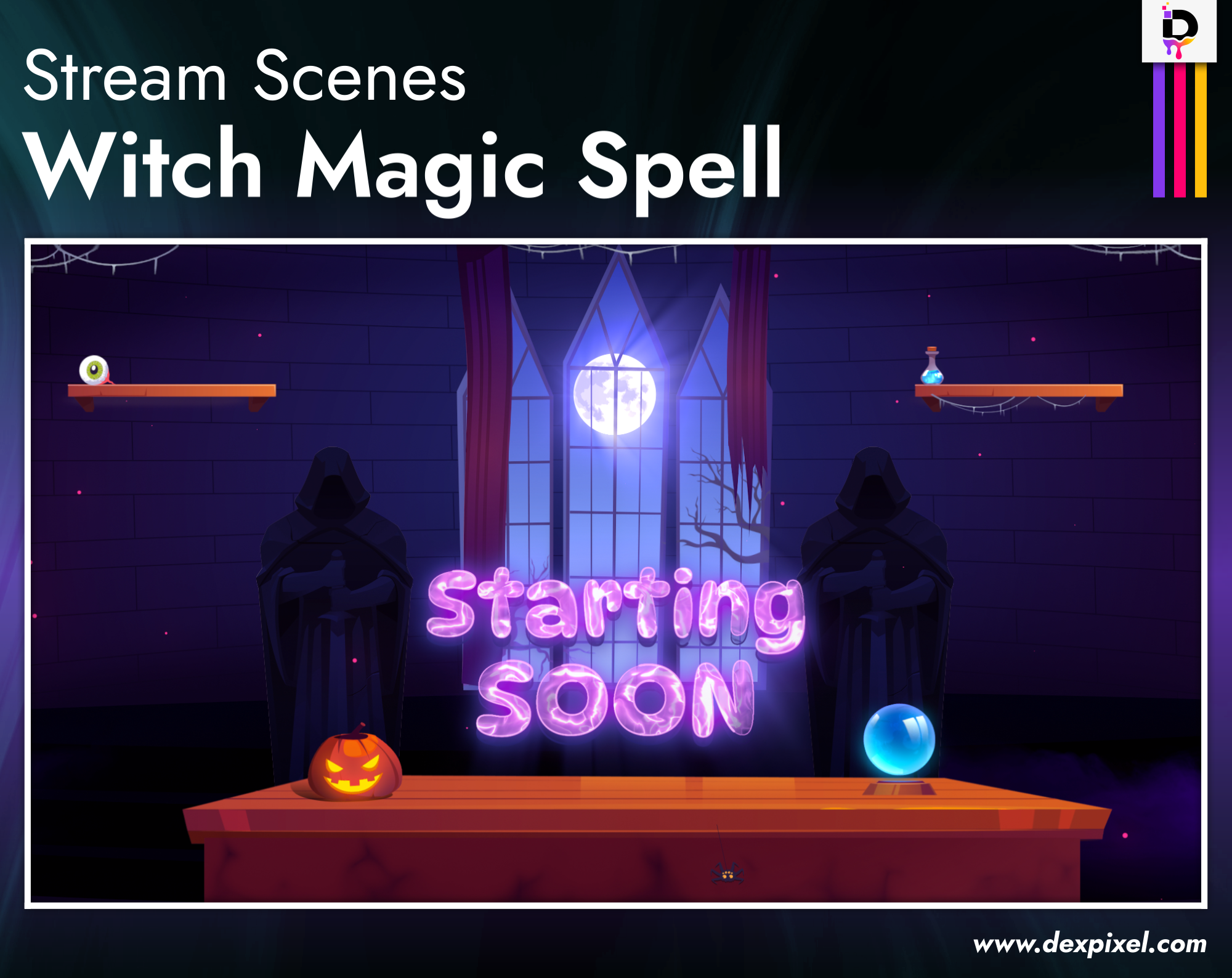 Vtuber Witch Magic Spells Dexpixel Twitch Start Soon